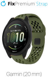 FixPremium - Univerzális szilikonszíj Garminhoz (20mm), zöld