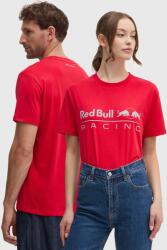 Red Bull Racing x Pepe Jeans pamut póló piros, nyomott mintás, RU500005 - piros XL