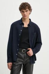 Zadig&Voltaire ing férfi, galléros, sötétkék, relaxed, WMSH00292 - sötétkék L