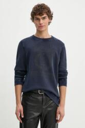 Zadig&Voltaire pamut melegítőfelső férfi, nyomott mintás, JMSS00267 - kék M
