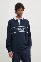 Red Bull Racing x Pepe Jeans pamut hosszúujjú sötétkék, nyomott mintás, RM540011 - sötétkék M