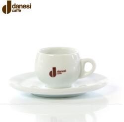 Danesi Caffé fehér porcelán csésze csészealjjal Ristretto 60 ml-hez