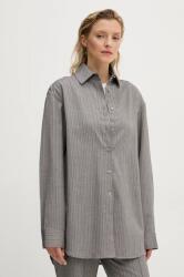 Remain ing Herringbone Overshirt női, galléros, szürke, relaxed, 5018743038 - szürke 36