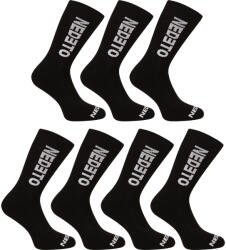 Nedeto 7PACK șosete Nedeto înalte negre (7NDTP001-brand) S (173683)