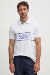Red Bull Racing x Pepe Jeans poló fehér, férfi, nyomott mintás, RM540004 - fehér XL