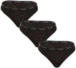 Calvin Klein 3PACK chiloți damă brazilieni Calvin Klein negri (QD5225E-UB1) L (178236)