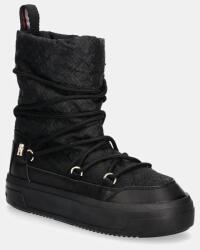 Tommy Hilfiger hócipő LACE-UP MONOGRAM SNOWBOOT fekete, FW0FW08430 - fekete Női 41