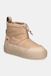 Tommy Hilfiger hócipő FLAG NYLON MINI SNOWBOOT bézs, FW0FW08334 - bézs Női 40