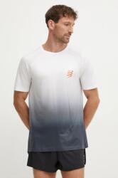 Compressport futós póló Performance szürke, mintás, ATSM4920 - szürke XL