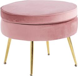 Ramely Scaun de lux, catifea roz/auriu cromat, Art-deco, NOBLIN NEW TIP 1