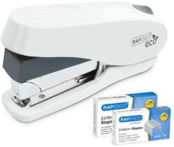Rapesco Tűzõgép, 24/6-8, 26/6-8, 50 lap, könnyített tűzés, antibakteriális, RAPESCO " ECO Luna Less Effort", fehér (IR1467) - pritone