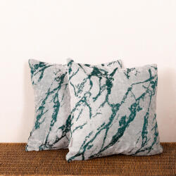 Hiko Set 2 perne decorative Hiko Chenille verde, cu fata detasabila (100000212)