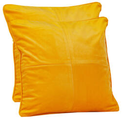 Hiko Set doua perne decorative cu fata detasabila, Hiko COMFY catifea galbena (100000240)