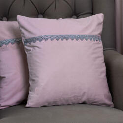 Hiko Set doua perne decorative cu fata detasabila Hiko COMFY Fantasy catifea baby roz 2x40x40cm (100000220)