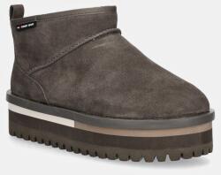 Tommy Jeans velúr hócipő TJW SUEDE FLATFORM BOOT WL szürke, EN0EN02599 - szürke Női 38