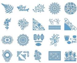 Brother Colectie modele design de inspiratie engleza, 20 modele, Tattered Lace Pattern Collection 1 Brother ScanNCut (CATTLP01)
