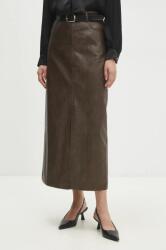 Answear. LAB szoknya barna, maxi, egyenes - barna S - answear - 12 990 Ft