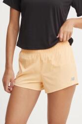New Balance rövidnadrág futáshoz narancssárga, sima, közepes derékmagasságú, WS41286PAE - narancssárga XS