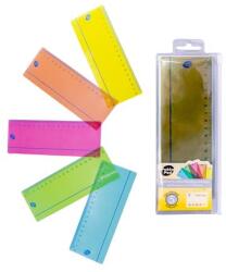 Pukka Pad Vonalzó készlet, műanyag, 18 cm, PUKKA PAD "Irlen", 5 különböző szín (PUPIRO) - officesprint