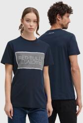 Red Bull Racing x Pepe Jeans pamut póló sötétkék, nyomott mintás, RU500004 - sötétkék XL