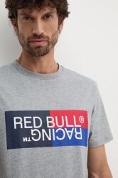 Red Bull Racing x Pepe Jeans pamut póló szürke, férfi, nyomott mintás, RM500001 - szürke XL