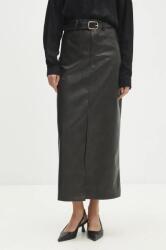 Answear Lab szoknya fekete, maxi, egyenes - fekete S - answear - 16 990 Ft