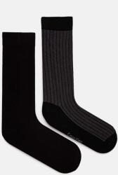 Calvin Klein zokni 2 pár fekete, férfi, 701229437 - fekete Univerzális méret