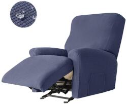 Forcheer Relax Fotel Huzat (enyhén vízlepergető, 1 üléses, sötétkék, rugalmas)