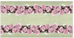 Mank asztali futó 40 cm x 24 m textilhatású Lovely Roses rózsa