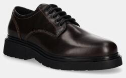 Calvin Klein bőr félcipő DERBY LTH barna, férfi, HM0HM01574 - barna Férfi 40