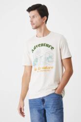 Medicine pamut póló bézs, férfi, nyomott mintás - bézs S - answear - 3 890 Ft