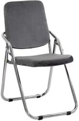 Chairs ON Scaune pliante din catifea HRC 609V gri