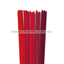  Piros árnyalatok, 6mm-es quilling papírcsík (5x20, 49cm)