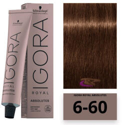 Schwarzkopf Igora Royal Absolutes hajfesték, 6-60 - hajpatika