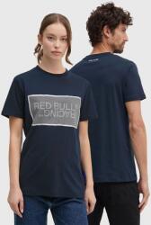 Red Bull Racing x Pepe Jeans pamut póló sötétkék, nyomott mintás, RU500004 - sötétkék M