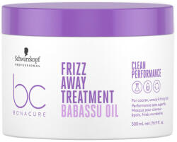 Schwarzkopf Bonacure Clean Performance Frizz Away Babassu olaj hajpakolás, 500 ml - hajpatika