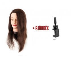 Eurostil babafej humán hajjal, 45-50 cm + AJÁNDÉK TARTÓ