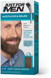 Just for Men szakáll és bajusz színező, világos-középbarna M-30 - hajpatika