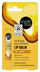 Organic Shop Collagen Filler ajakbalzsam méhviasszal és bio shea vajjal, 10 ml - hajpatika