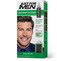 Just for Men Shampoo-In hajszínező, sötét barna H-45 - hajpatika
