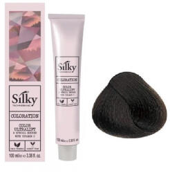 Silky hajfesték 5 világosbarna - hajpatika