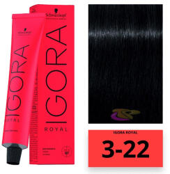 Schwarzkopf Igora Royal hajfesték 3-22 - hajpatika