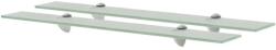 vidaXL 2 db lebegő üvegpolc 70 x 20 cm 8 mm (3051538)