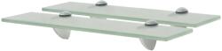 vidaXL 2 db lebegő üvegpolc 40 x 20 cm 8 mm (3051535)