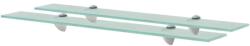 vidaXL 2 db lebegő üvegpolc 70 x 20 cm 8 mm (3051522)