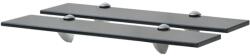 vidaXL 2 db lebegő üvegpolc 50 x 20 cm 8 mm (3051528)