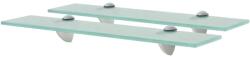 vidaXL 2 db lebegő üvegpolc 50 x 20 cm 8 mm (3051520)