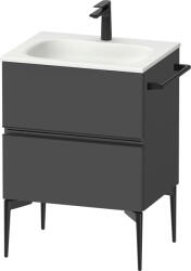 Duravit Sivida dulap 61x47.7x59.2 cm sub chiuveta pe perete negru-grafit SV46500BD490000 (SV46500BD490000)