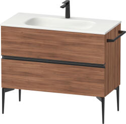 Duravit Sivida dulap 101x47.7x59.2 cm sub chiuveta pe perete negru-nucă SV46520BD790000 (SV46520BD790000)