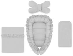 MimiNu - Set 4 in 1 Cosulet bebelus Baby Cocoon 75x55 cm, Cu volanase, Husa 100% bumbac, Din bumbac certificat Oeko Tex Standard (6426972022910)